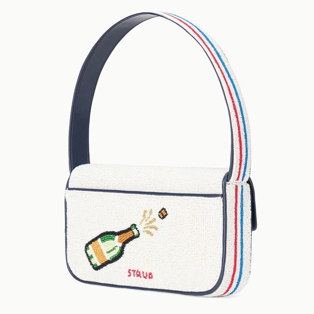 Price Firm - STAUD Tommy Beaded Shoulder Bag in Stautines - Picture 6 of 16